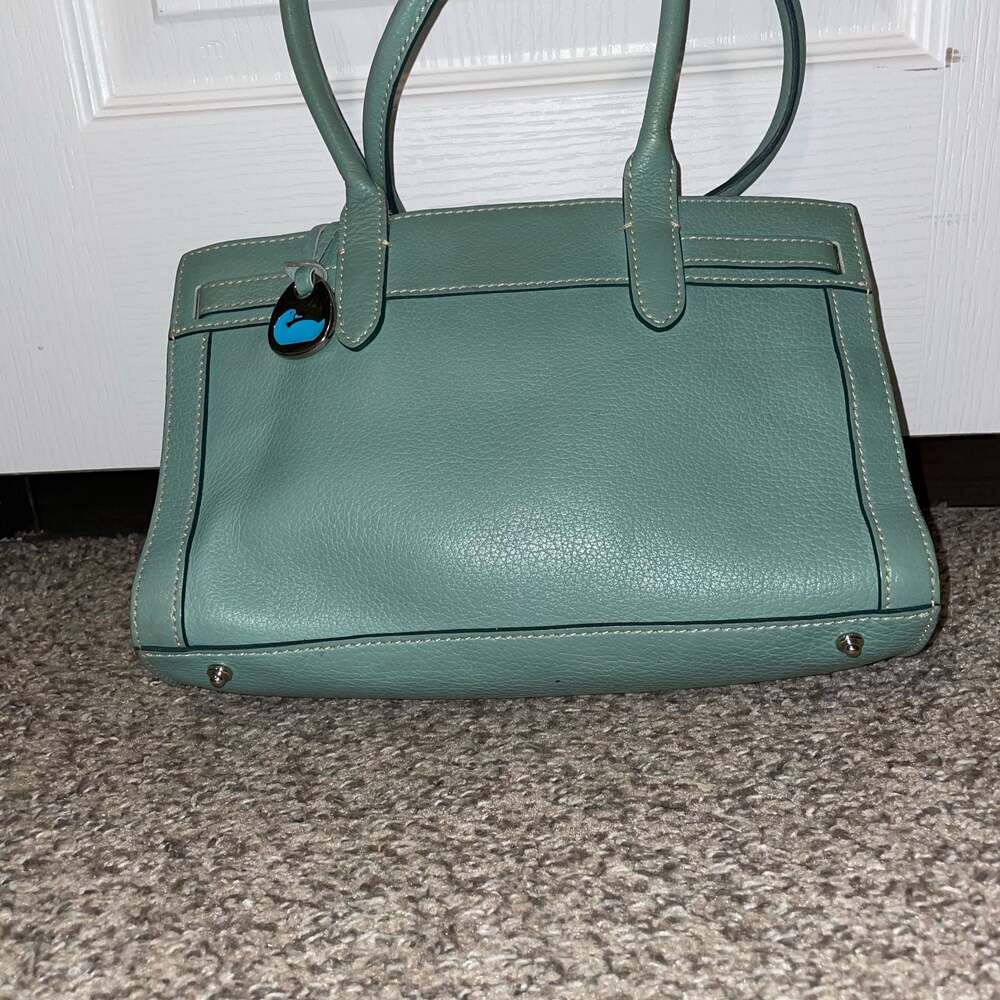 Dooney & Bourke Pebbled Leather Tassel Tote Bag - Picture 6 of 10